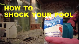 HOW TO SHOCK YOUR POOL  HTC POOL SHOCK [upl. by Colyer]