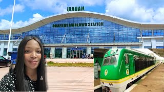 THE BEST TRANSPORTATION SYSTEM IN NIGERIA IBADAN BACK TO LAGOS TRAIN TRIP EXPERIENCE [upl. by Pia]