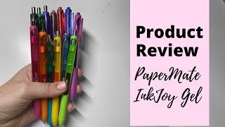 Product Review  Comparing PaperMate InkJoy Gel Pens 05 amp 07  Lefthanded Aussie Planner [upl. by Hube]