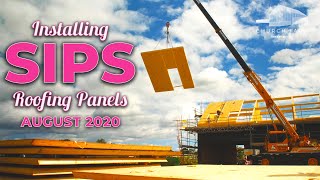 Installing SIPS Roof Panels  SIPS Ecofriendly Housing Development Church Farm Ep5 [upl. by Kunin]