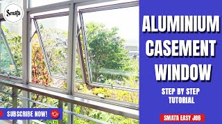 Aluminium Casement window making [upl. by Rickie]