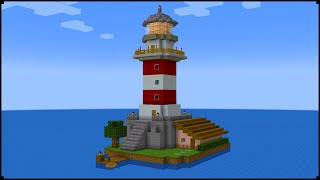 How To Make A Lighthouse In Minecraft  City Tutorial [upl. by Remoh]