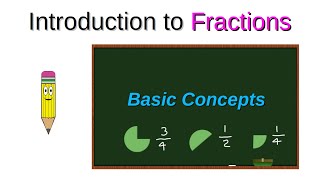 3rd Grade Math  Introduction to Fractions  Basic concepts  Understand all about fractions [upl. by Minne373]