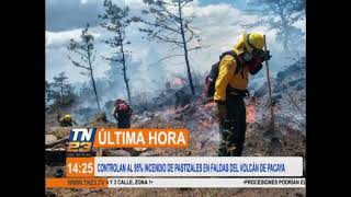 Bomberos controlan incendio en pastizales en faldas del Volcán de Pacaya [upl. by Hugues]