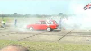 Micks V8 Hillman Hunter vs BMW [upl. by Anjela]