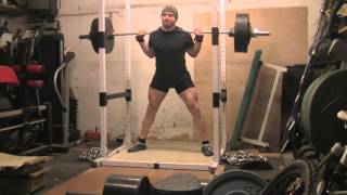 Beltess Squats  2025kg x 2 x 5  a set with Chains 11032015 [upl. by Flieger]