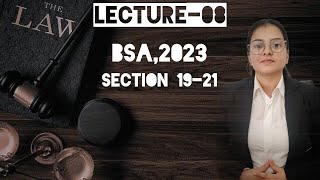 Lecture 08  Section 19 to 21 of BSA2023 [upl. by Aisinoid]