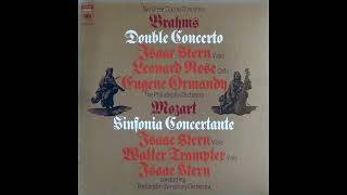 Brahms Double Concert Isaac Stern Leonard Rose Eugene Ormandy amp the Philadelphia Orchestra  1969 [upl. by Htebaile]