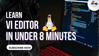 Basics of VI editor in under 8 minutes  Vi editor Tutorial  Linux Tutorial for Beginners [upl. by Nihcas836]