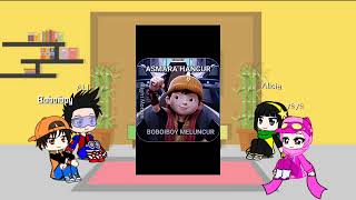 reaction Boboiboy and Ejen Ali part 2 gacha reaction [upl. by Aloap667]