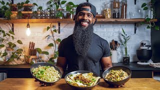 What I Eat in a Day  High Protein Vegan Easy Dinner Recipes [upl. by Nod475]