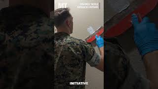 Marines tackle barracks repairs with elbow grease outside expertise [upl. by Pierce]