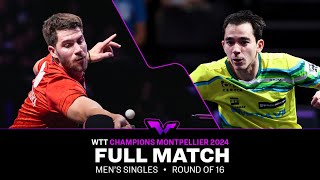 FULL MATCH  Patrick Franziska vs Hugo Calderano  MS R16  WTTMontpellier 2024 [upl. by Estrellita]