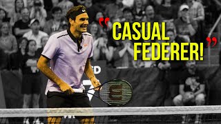 Roger Federer Casually Dealing With Tennis Biggest Server [upl. by Aztinay]