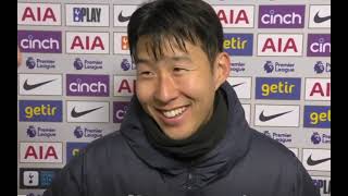 Tottenham 4 vs 1 Newcastle  Son heung min Post Match Interview │ [upl. by Peppel]