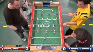 Spectacular foosball shot  Reprise de volée au babyfoot [upl. by Ociram]