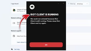 How to Fix quotRiot Client is Runningquot When Deleting a Game 2024 [upl. by Nahtanoj]