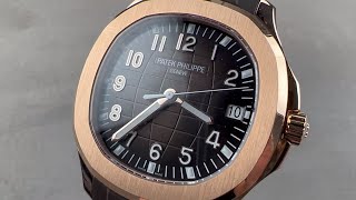 Patek Philippe Aquanaut Rose Gold 5167R001 Patek Philippe Watch Review [upl. by Shiri123]