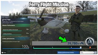 MSFS 2024  Ferry Flight Mission Gameplay Career Mode [upl. by Gan]