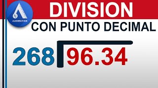 DIVISIÓN CON PUNTO DECIMAL Nivel Secundaria [upl. by Nnasus638]