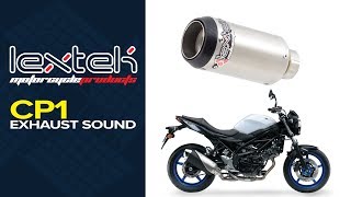 Lextek CP1 Exhaust Sound Suzuki SV650 1517 [upl. by Yssenhguahs]