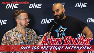 Arjan Bhullar vows to finish Amir Aliakbari silence quotgibberishquot  ONE 166 [upl. by Antonie]