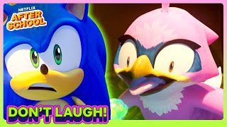 Sonics Try NOT to Laugh CHALLENGE 🤣💥 Sonic Prime  Netflix After School [upl. by Nomed]