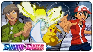 ASH VS BRANDON IN THE CROWN TUNDRA  Pokémon Sword amp Shield Anime [upl. by Maguire]