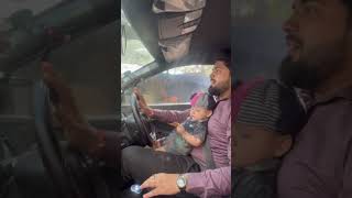 Shubh मामा के साथ Driving सिख रहा। kidsvideo kidsdriving cuteness mamabhanja viralkids kidstv [upl. by Drarrej]