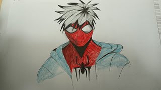 كيفية رسم سبايدر مان كيوت  How to draw Spider Man Cute [upl. by Lrub]