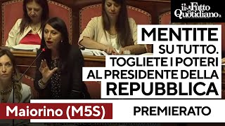 Maiorino M5S contro Giorgia quotTogliete i poterei al Presidente della Repubblica mentite su tuttoquot [upl. by Airat]