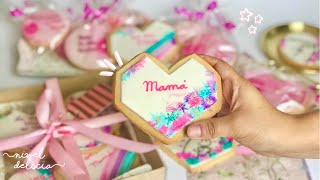 ¿Conoces esta forma de DECORAR GALLETAS 🎁 REGALO para MAMÁ🌷 GALLETAS para VENDER el DÍA de la MADRE [upl. by Gati215]