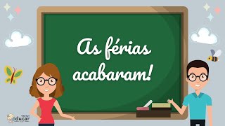 Mensagem escolar de volta às aulas [upl. by Yrojram335]