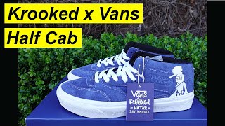 The Coolest Vans Half Cab X Krooked By Natas For Ray Barbee  Review And Live Unboxing [upl. by Niletak522]