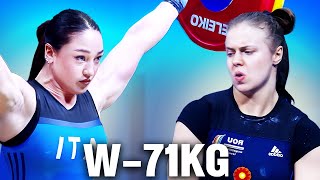 W71kg European Weightlifting Championships 2023 [upl. by Tedra]