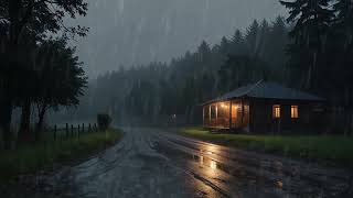 HEAVY RAIN to Sleep FAST amp Beat Insomnia  For Insomnia Study Tinnitus Relief ASMR [upl. by Profant]