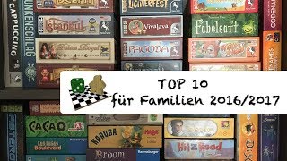 Top 10  Spiele für die Familie 20162017 [upl. by Akiehsal]