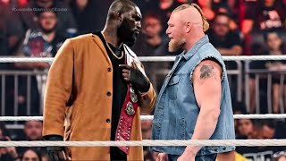 WWE FULL MATCH  Brock Lesnar Vs Omos Jordan  WrestleMania Live Full Match [upl. by Knute]