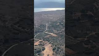 Chania airport takeoff east crete greece travel aviation 737 plane 🇬🇷☀️🏝️ shorts [upl. by Napier]