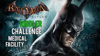 Batman Arkham Asylum  Medical Facility Riddler Challenge Trophies Riddles Teeth and Spirits [upl. by Monica]