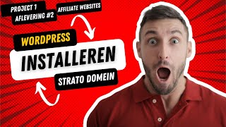 Hoe Wordpress installeren op domein met Strato  Project 1  2 [upl. by Aronoh690]