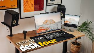 My Ultimate Desk Setup Tour 2024  Minimalist amp Light Aesthetic Edition [upl. by Kendry]