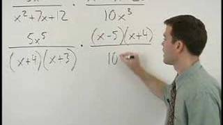 Multiplying Rational Expressions  MathHelpcom  Math Help [upl. by Kylah629]