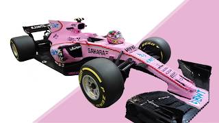 LifeSize LEGO® Brick Force India F1 Car [upl. by Sumahs]