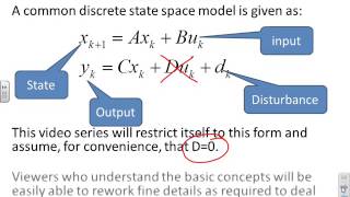 Model Predictive Control 4  Modelling assumptions [upl. by Vernen150]