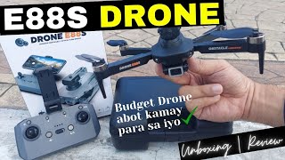 E88S MINI DRONE Unboxing  Review  FilipinoTagalog [upl. by Nyvlem]