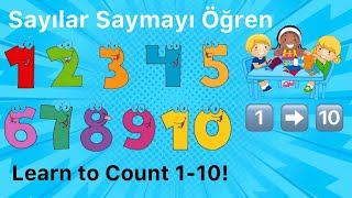 Sayılar Saymayı Öğren Say 110  Learn to Count 110 Fun Numbers Song for Preschoolers [upl. by Petty]