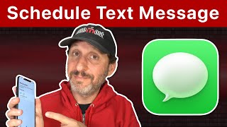 How To Schedule a Text Message On an iPhone [upl. by Ainiger]