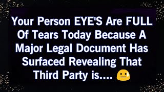 YOUR PERSONS EYES ARE FULL OF TEARS TODAY BECAUSE A MAJOR LEGAL DOCUMENTS HAS SURFACED REVEALING [upl. by Rector]