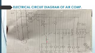 How to read the Electrical circuit diagram of Ship Air compressor Use Earphone [upl. by Aihsekat]